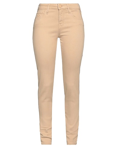 JACOB COHЁN Denim trousers Sand 63% Lyocell, 30% Cotton, 5% Polyester, 2% Elastane