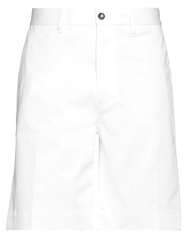 NINE IN THE MORNING Shorts & Bermuda White 98% Cotton, 2% Elastane