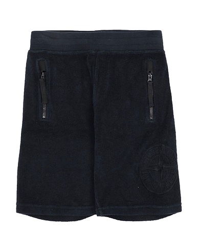 STONE ISLAND JUNIOR Shorts & Bermuda Blu navy 100% Cotone