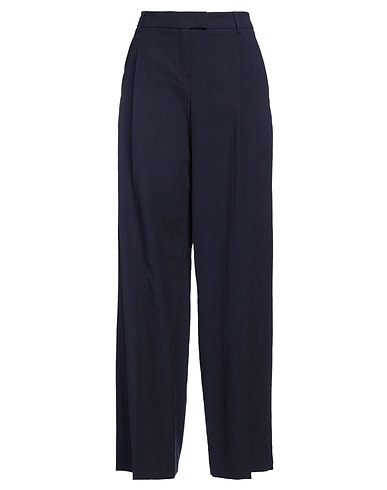 SEDUCTIVE Dress pants BLU NOTTE 68% Linen, 20% Polyester, 8% Viscose, 4% Elastane