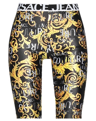 VERSACE JEANS COUTURE Σορτς + Βερμουδες Μαύρο 80% Πολυεστέρας, 20% Ελαστάνη