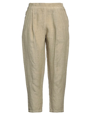 120% LINO Casual pants Sage green 100% Linen