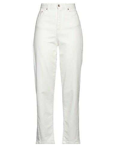 BELLEROSE Denim trousers White 98% Cotton, 2% Elastane