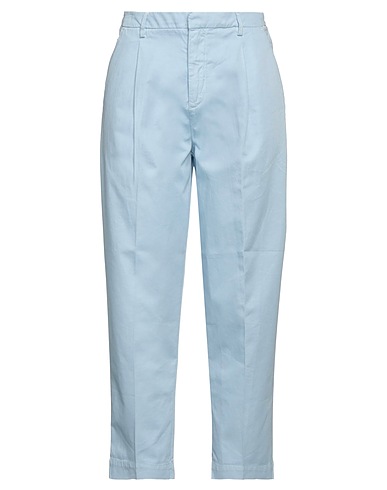 ROŸ ROGER'S Hosen Himmelblau 70% Baumwolle, 28% Leinen, 2% Elastan