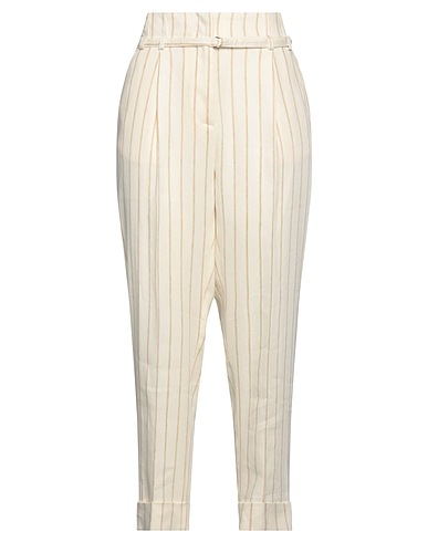 ELEVENTY Casual trouser Off white 90% Linen, 6% Elastane, 4% Lyocell