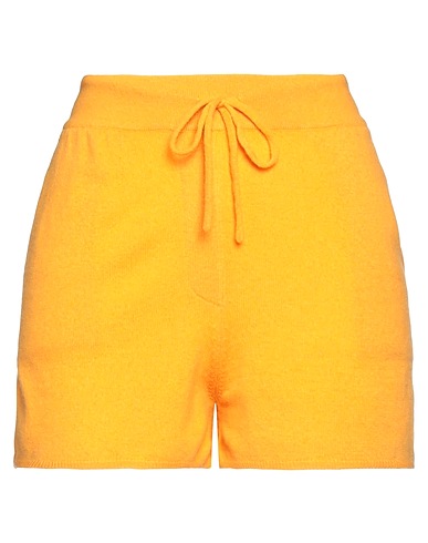 LOULOU STUDIO Shorts & Bermuda Giallo ocra 100% Cachemire