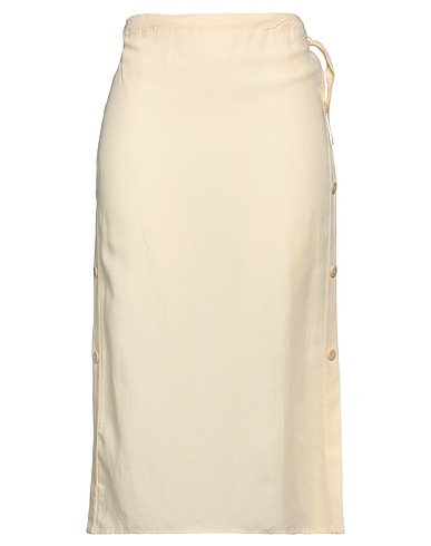 TOTEME Midi skirt Ivory 75% Tencel™ Lyocell, 25% Linen