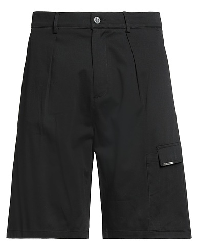 LES HOMMES Shorts & Bermuda Black 97% Cotton, 3% Elastane