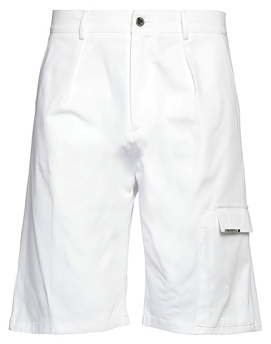 LES HOMMES Shorts & Bermuda Bianco 97% Cotone, 3% Elastan