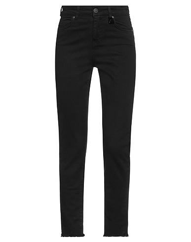 GAëLLE Paris Denim trousers Black 98% Cotton, 2% Elastane