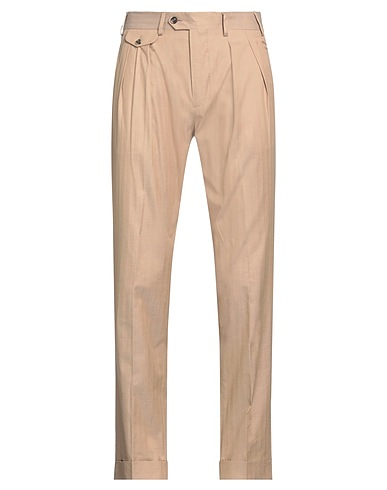 LARDINI Casual trouser Sand 98% Cotton, 2% Cashmere