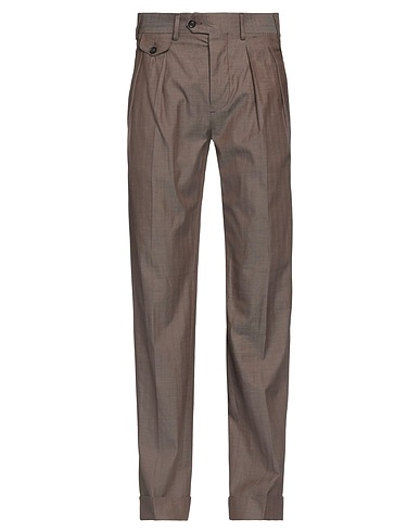 LARDINI Casual trouser Light brown 98% Cotton, 2% Cashmere