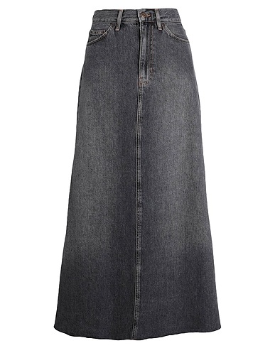 TOPSHOP Denim skirt Grey 100% Cotton