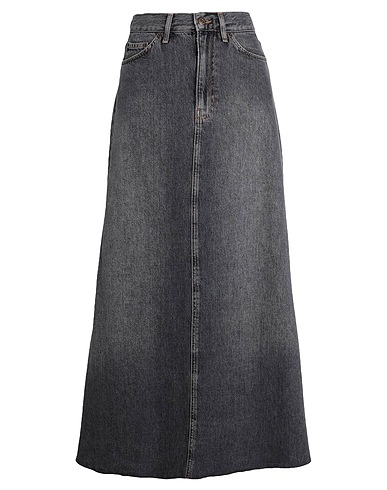 TOPSHOP | Grey Women‘s Denim Skirt | YOOX