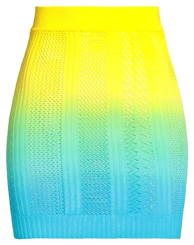 AGR Mini skirt Yellow 85% Polyamide, 15% Elastane
