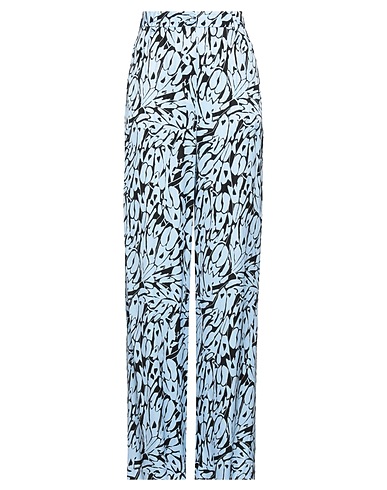 DIANE VON FURSTENBERG Casual trouser Sky blue 53% Rayon, 47% Viscose