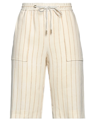 ELEVENTY Shorts & Bermudas AVORIO 90% Leinen, 6% Elastan, 4% Lyocell