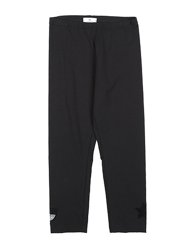 CHIARA FERRAGNI Leggings Black 95% Cotton, 5% Elastane