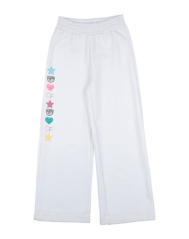 CHIARA FERRAGNI Casual trouser White 60% Polyester, 40% Cotton