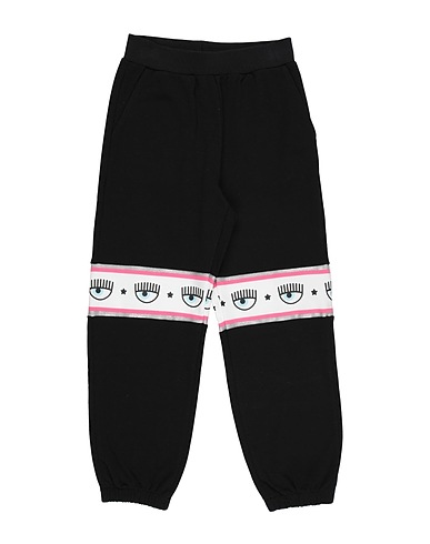 CHIARA FERRAGNI Casual pants Black 96% Cotton, 4% Polyester