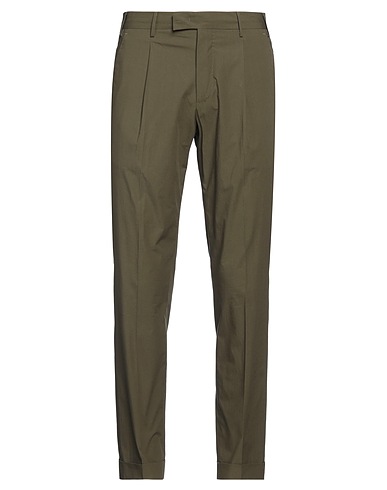PT Torino Casual trouser Military green 97% Cotton, 3% Elastane