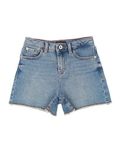 EMPORIO ARMANI Denim shorts Blue 99% Cotton, 1% Elastane