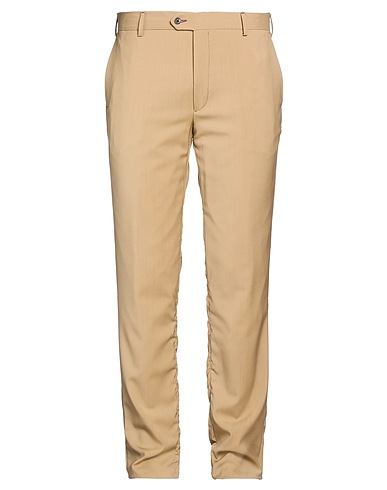 BRIAN DALES Pantalon Camel 74% Laine, 22% Polyester, 4% Élasthanne