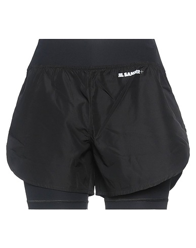 JIL SANDER+ Shorts & Bermuda Black 84% Polyamide, 16% Elastane