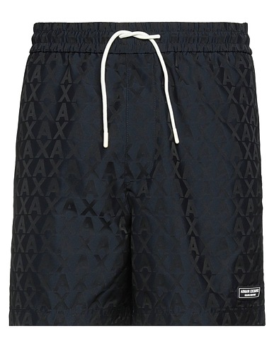 ARMANI EXCHANGE Shorts & Bermuda Midnight blue 100% Polyester