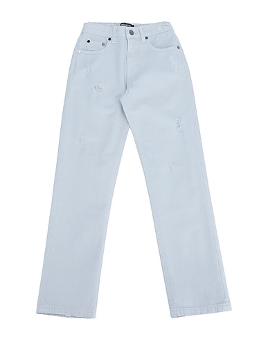 NEIL BARRETT Denim trousers Light grey 100% Cotton