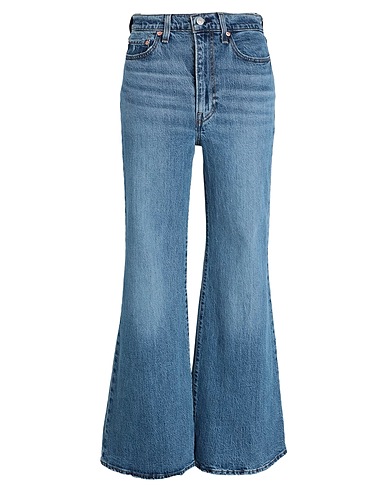 LEVI'S Denim trousers RIBCAGE BELLS DARK INDIGO - WORN IN
 Blue 99% Cotton, 1% Elastane