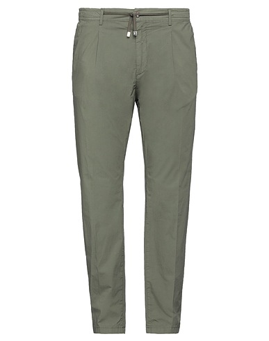 CRUNA Casual pants Military green 97% Cotton, 3% Elastane