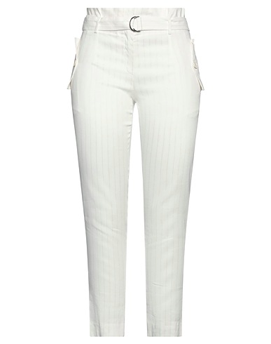 ELEVENTY Casual trouser Ivory 59% Linen, 36% Cupro, 3% Elastane, 2% Polyester