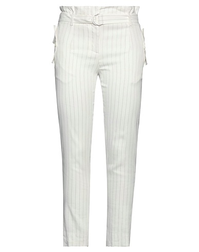 ELEVENTY Pantalone Bianco 59% Lino, 36% Cupro, 3% Elastan, 2% Poliestere
