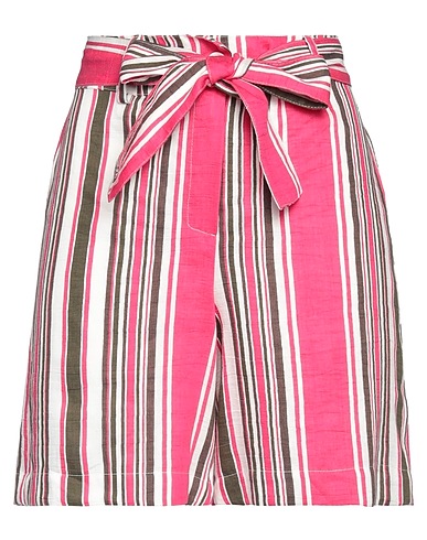 OLIVIA HOPS Shorts & Bermuda Fucsia 60% Lino, 30% Viscosa, 10% Poliammide