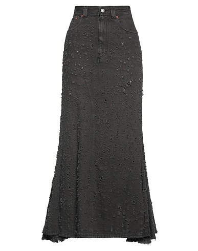 MM6 MAISON MARGIELA Джинсовая юбка Чёрный 100% Хлопок