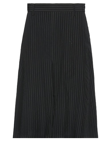 MM6 MAISON MARGIELA Midi skirt Black 100% Cotton