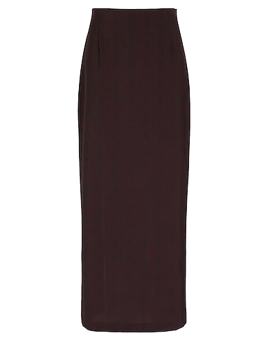8 by YOOX Maxi Skirts COLUMN LONG SKIRT W/ BACK SPLIT
 Burgundy 59% Virgin Wool, 39% Polyester, 2% Elastane