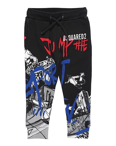 DSQUARED2 Hosen Schwarz 100% Baumwolle, Elastan