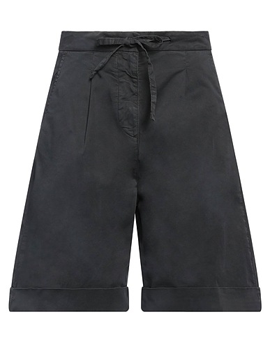 BLAUER. Shorts & Bermuda Black 98% Cotton, 2% Elastane