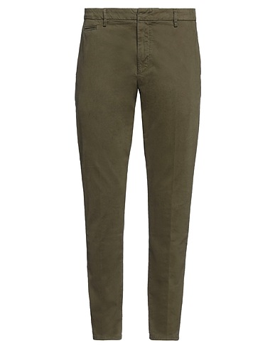 DONDUP Pantalone Verde militare 98% Cotone, 2% Elastan