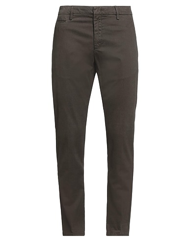 DONDUP Casual trouser Chocolate brown 98% Cotton, 2% Elastane