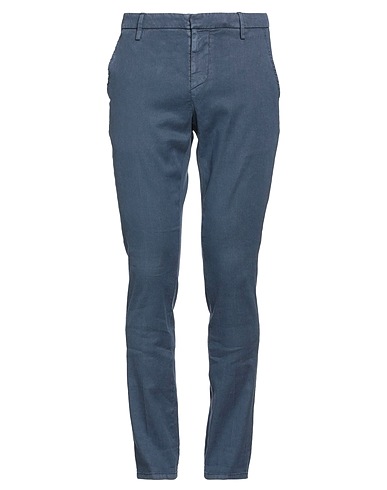 DONDUP Casual trouser Slate blue 54% Linen, 43% Lyocell, 3% Elastane