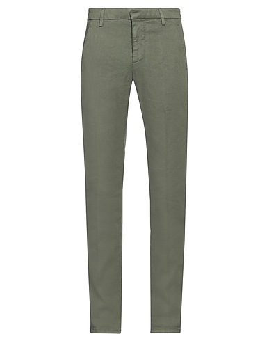 DONDUP Casual pants Military green 54% Linen, 43% Lyocell, 3% Elastane