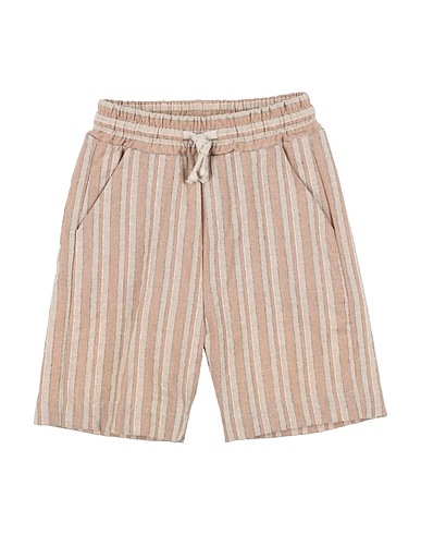 PAOLO PECORA Shorts & Bermuda Beige 70% Cotton, 22% Polyester, 8% Linen