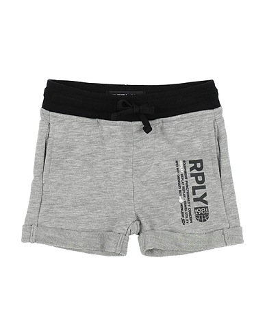 REPLAY & SONS Shorts & Bermuda Grey 70% Polyester, 30% Cotton