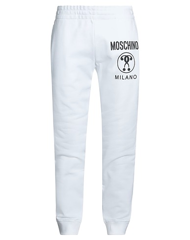 MOSCHINO Casual pants White 100% Organic cotton