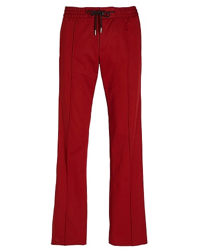 8 by YOOX Pantalón COTTON DRAWSTRING STRAIGHT LEG PANTS
 Ladrillo 100% Algodón