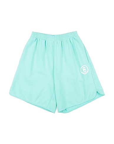 MM6 MAISON MARGIELA Shorts & Bermuda Turquoise 100% Cotton