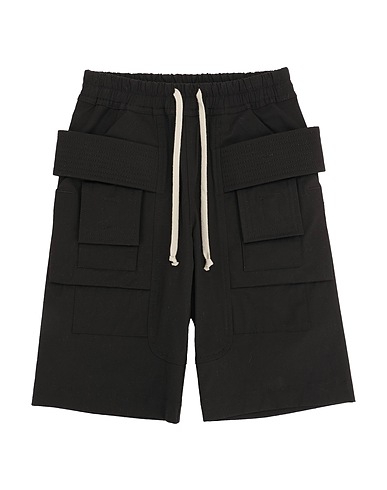 RICK OWENS Shorts & Bermuda NERO 97% Cotton, 3% Elastane